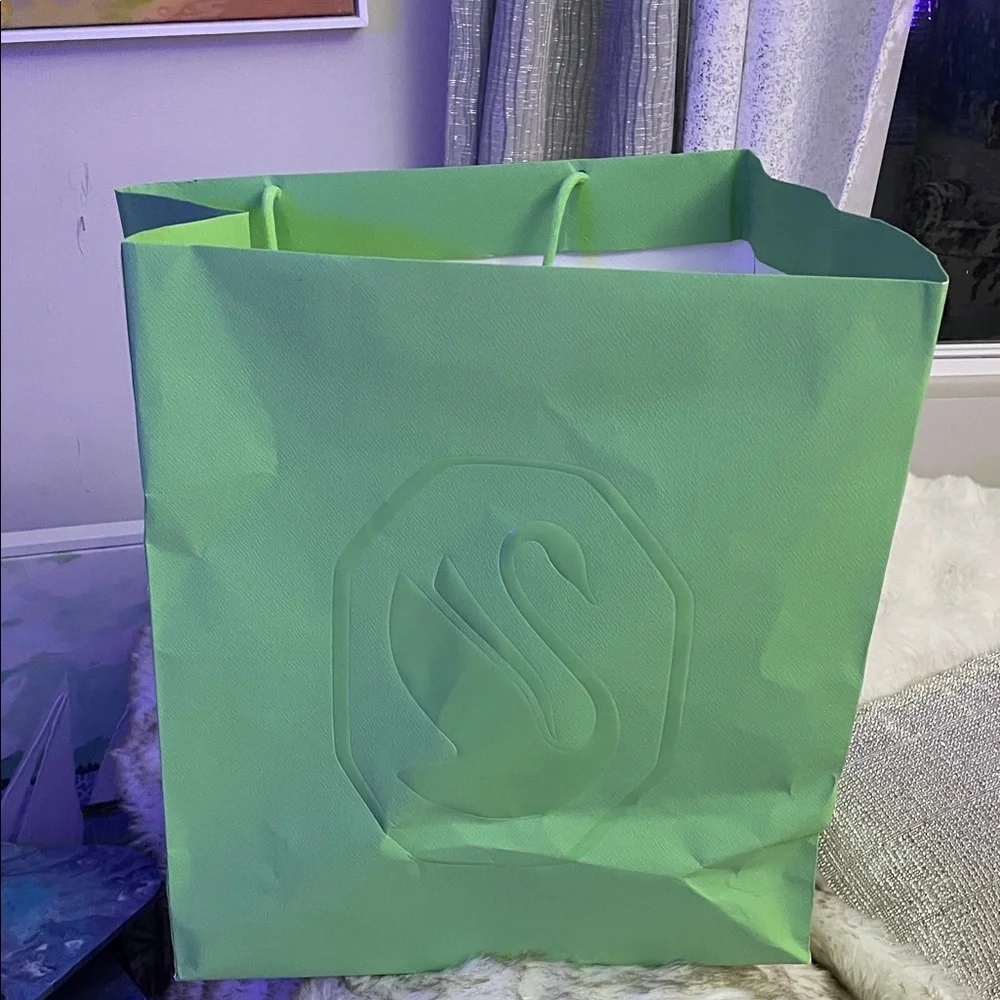 Swarovski Green Shopping Bag - Picture 1 of 3